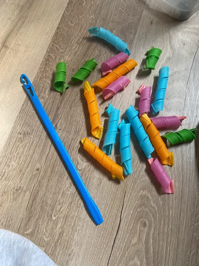 lot de 18 bigoudis pour boucles cheveux sans chaleur - photo numéro 2