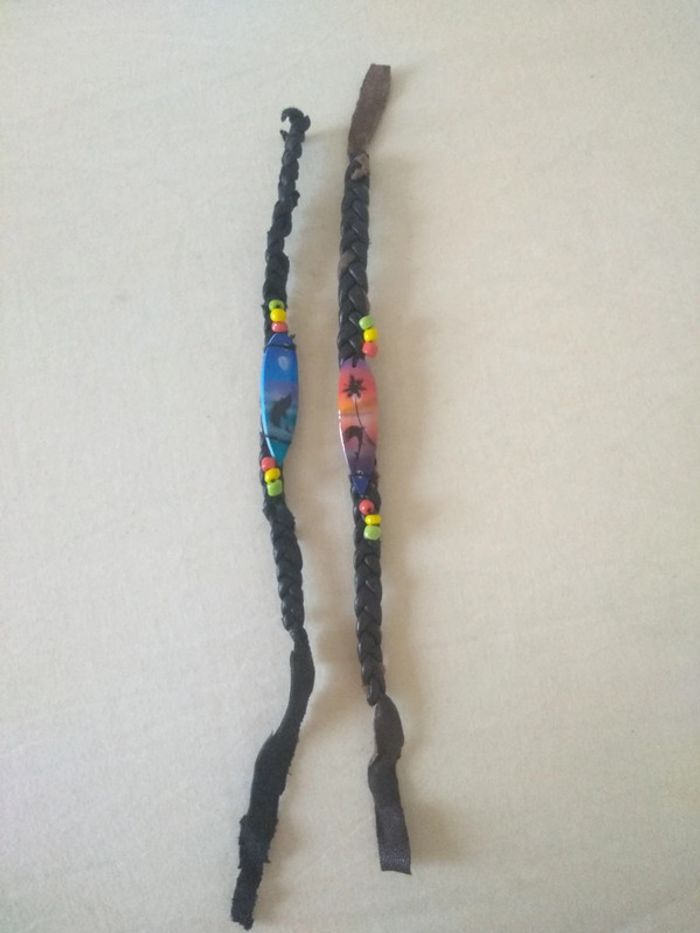 Lot duo bracelet cuir