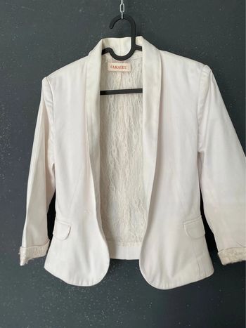 Veste spencer coutte doublée dentelle 36/38