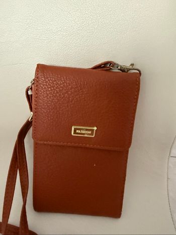 Pochette bandoulière camel