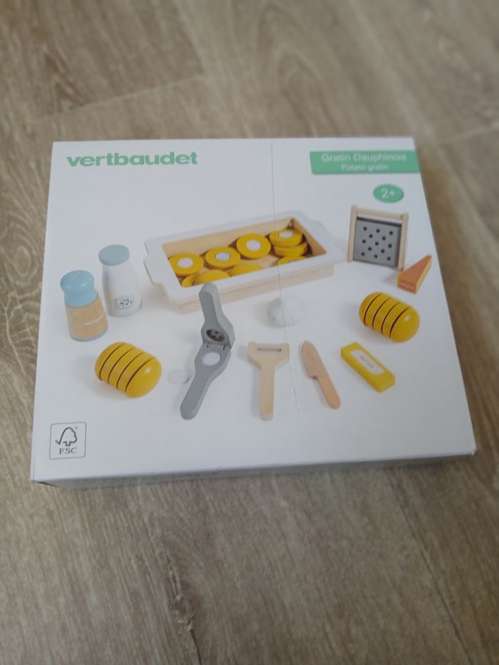 Jouet gratin dauphinois neuf en bois vertbaudet - photo numéro 3