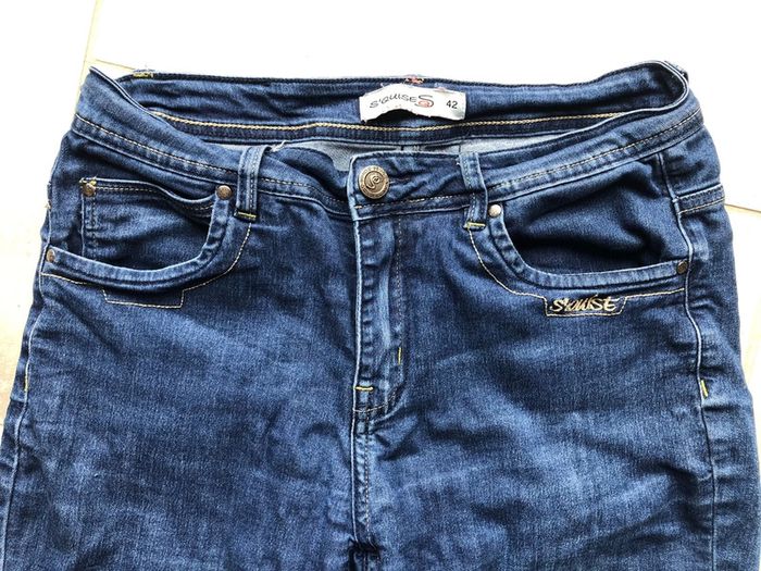 Pantalon jean jeans 3/4 pantacourt 7/8 taille 42 - photo numéro 2