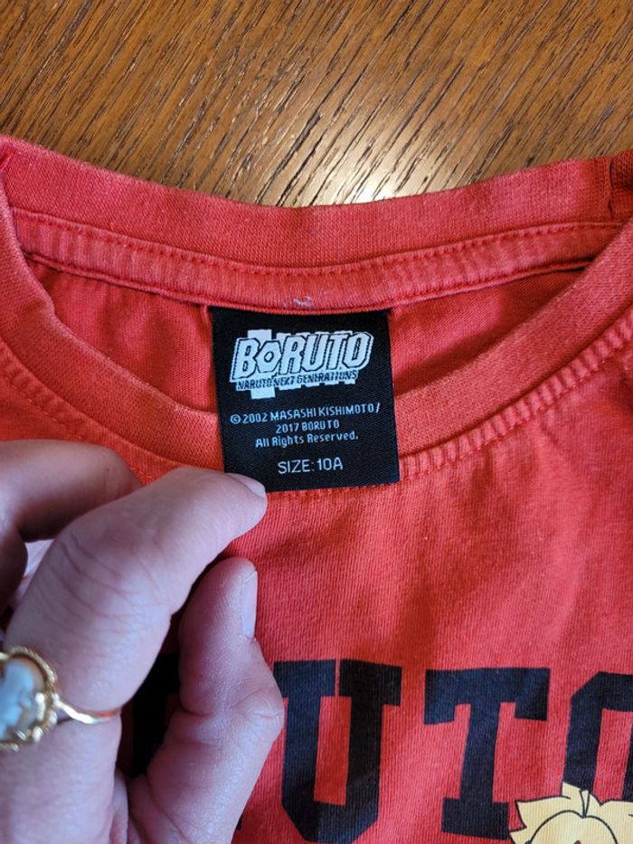 Tee-shirt manches courtes garçon 10 ans Boruto - photo numéro 2