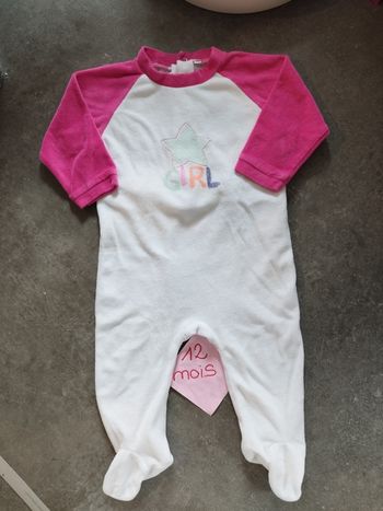 Pyjama étoile girl 12 mois