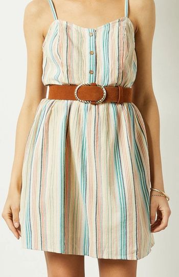 Robe Etam rayée pastel L neuve avec étiquette été
