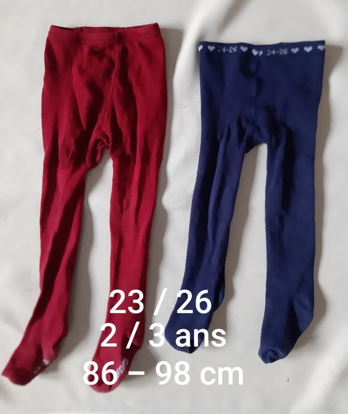 lot de 2 paires de collants chauds - 3 ans - photo numéro 3