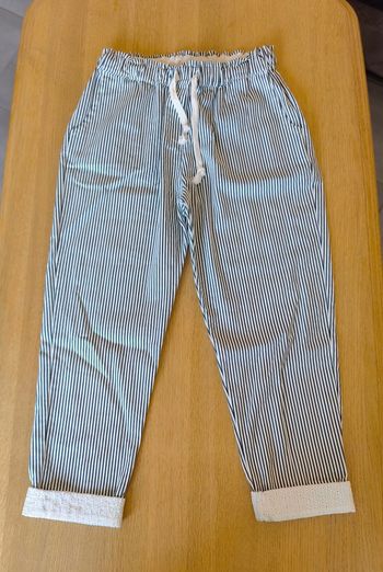 🌺 Pantalon 7/8ème rayé - Taille élastique - TU 🌺