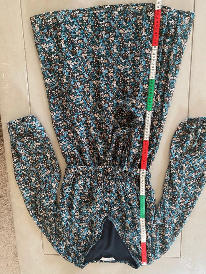 Robe Only liberty à fleurs bleues et marrons taille S - photo numéro 9