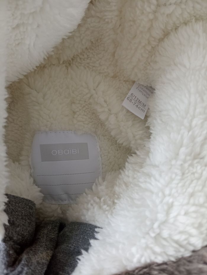 Combinaison mixte grise 6/12 mois - photo numéro 2