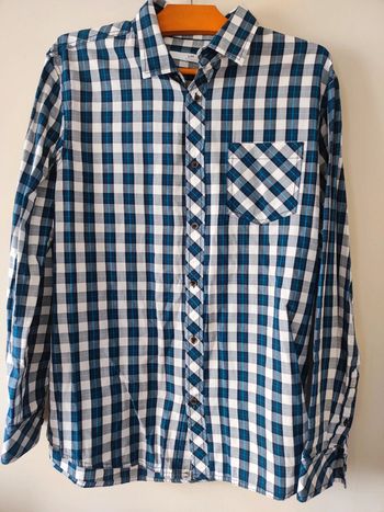 Chemise manches longues à carreaux