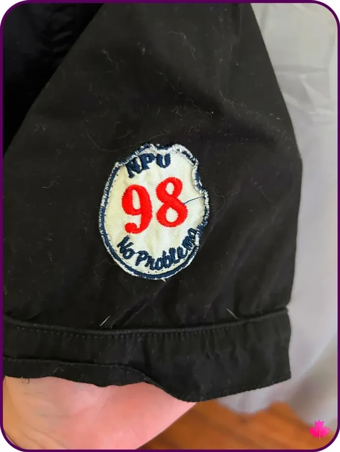 Chemise noire à manches courtes No Problemo - Taille L (taille française) - photo numéro 2