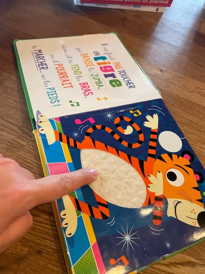 Un livre d’éveil à toucher Il ne faut pas toucher un tigre ! Sauf dans ce livre - photo numéro 7