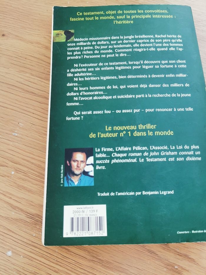 Le Testament. John Grisham - photo numéro 2