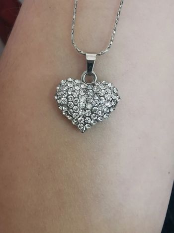 Collier cœur brillant