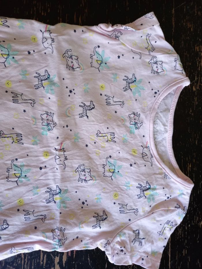 Tee-shirt MC Rose Savane 18 mois - photo numéro 2