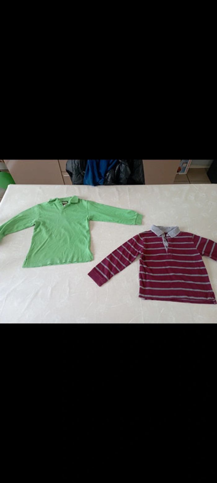 Lot 2 polos marques diverses 6 ans 5€