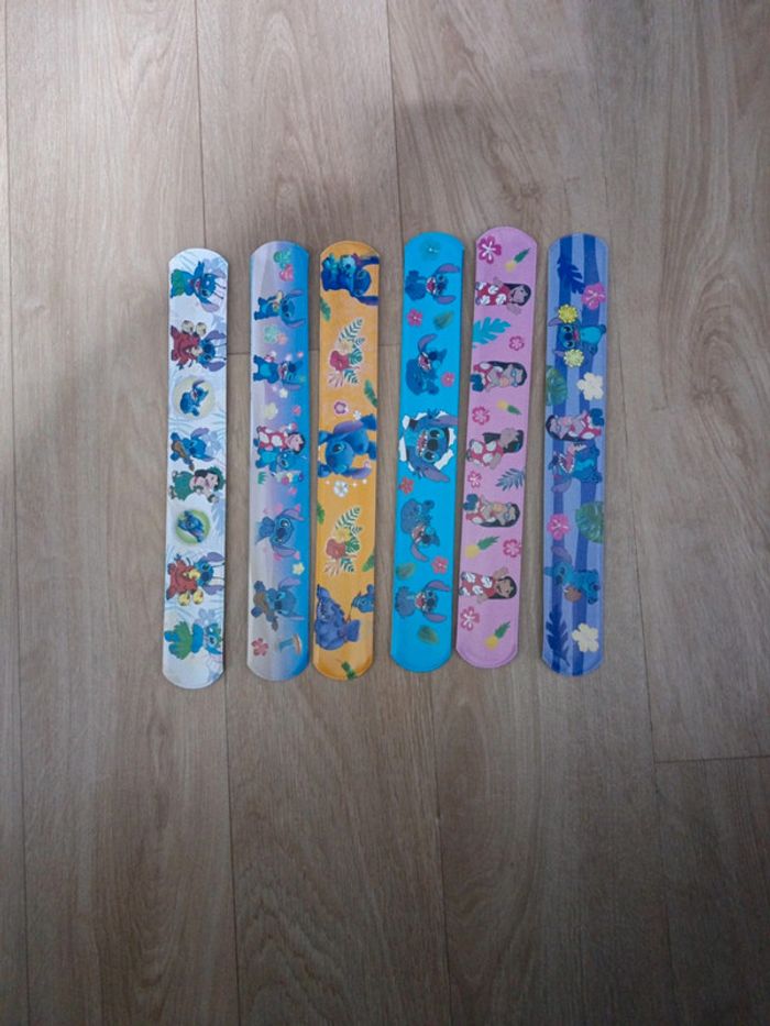 Lot de 6 bracelets clap Stitch ohana slap - photo numéro 2