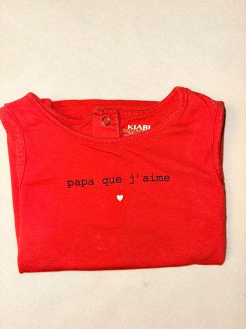 Débardeur rouge 18 mois