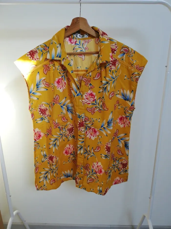 Blouse coton ou chemise sans manche taille 2