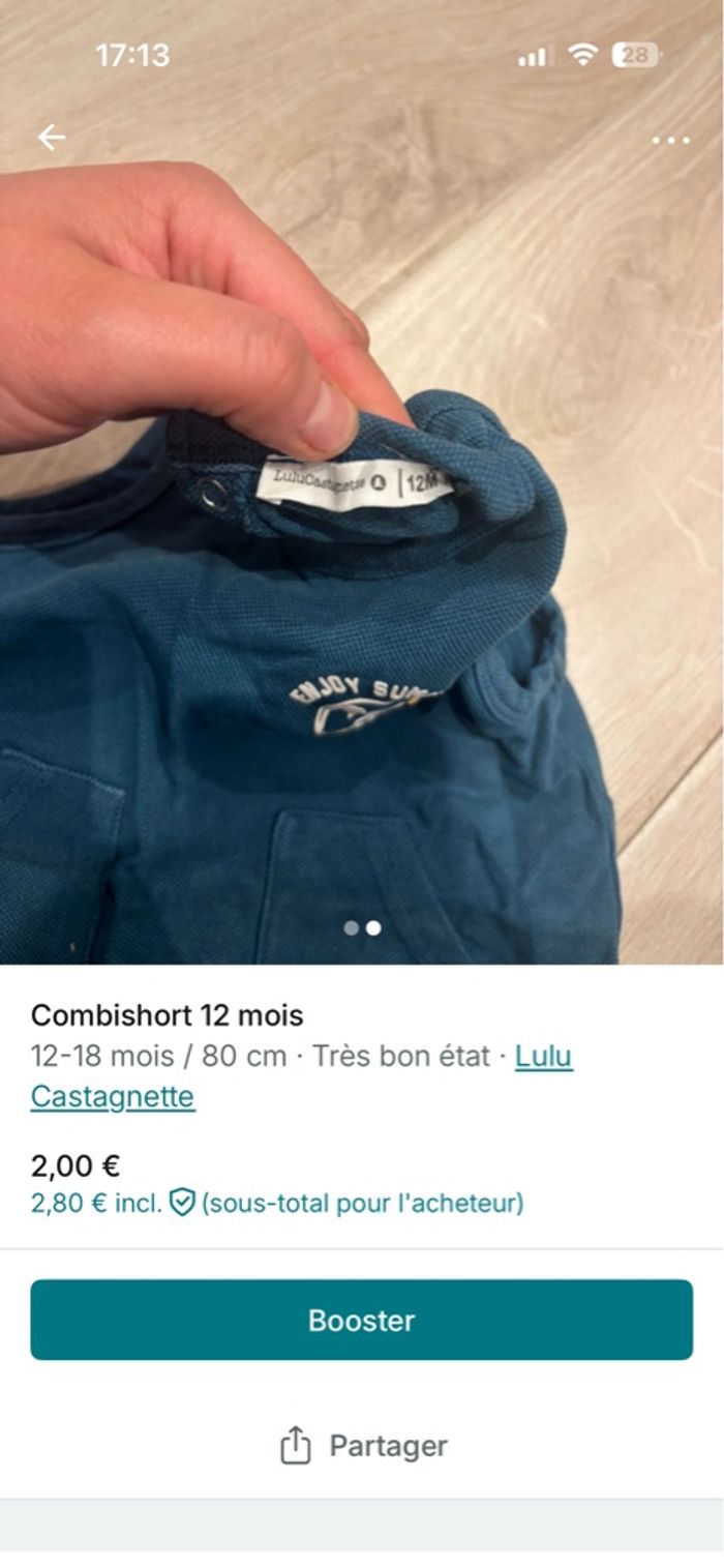 Combishort 9 mois - photo numéro 2