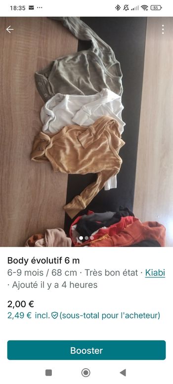 Lot body évolutif 6 m
