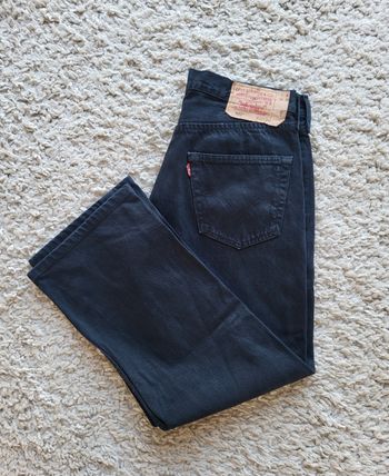 Jean Levi's 501 noir W32 L34 raccourci en longueur 