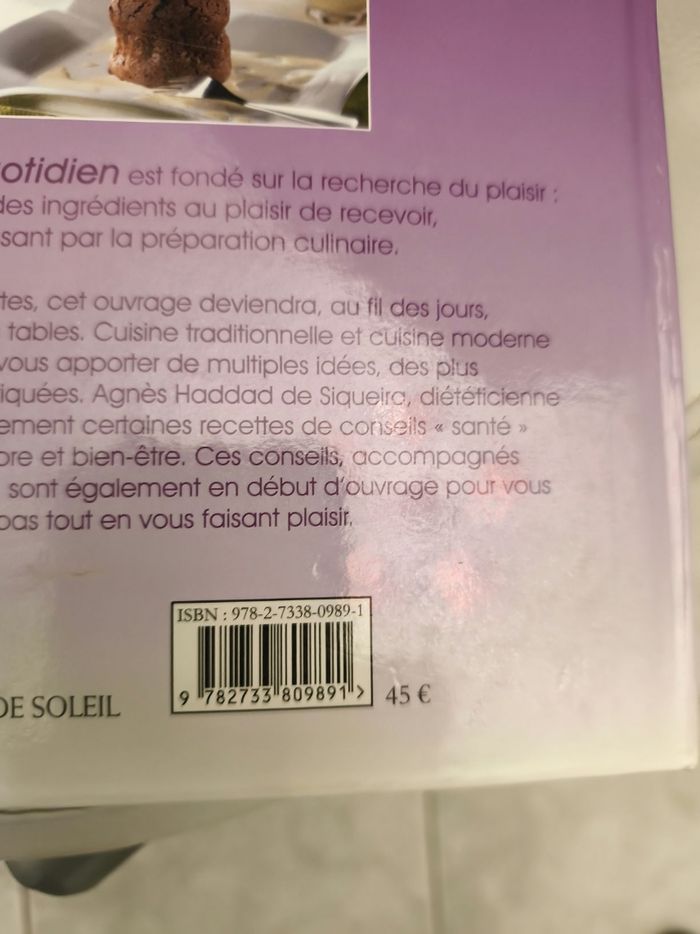 Livre de cuisine le plaisir du quotidien - photo numéro 3