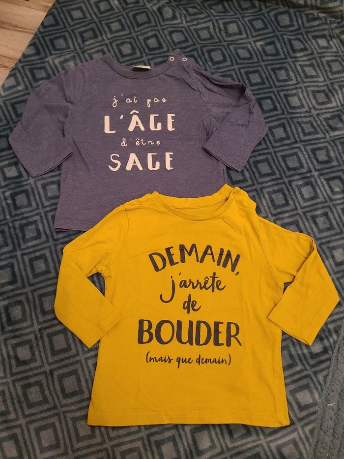 T-shirts manches longues .18mois