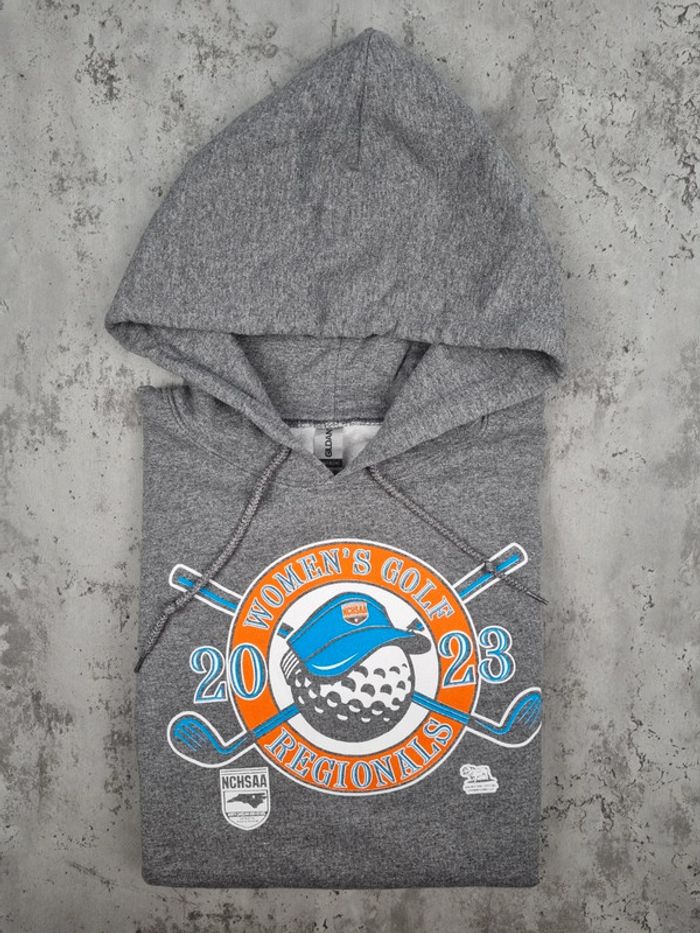Pull à capuche universitaire – Gris – Taille S Hommes (mesures en photos) - photo numéro 2