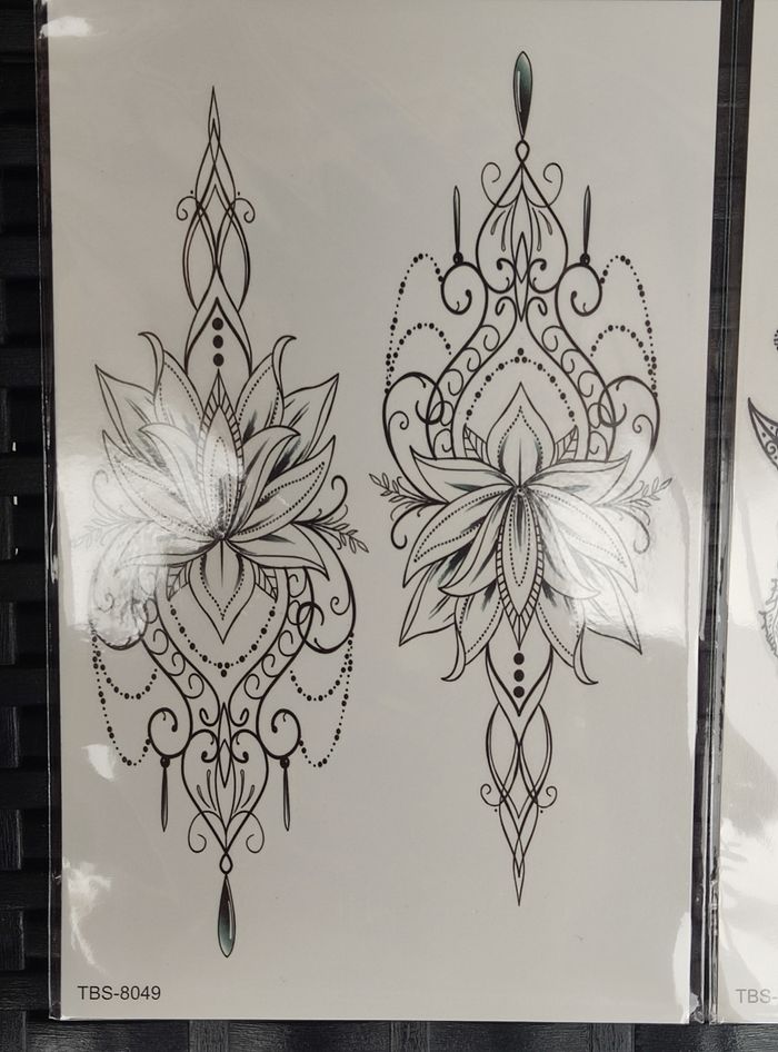 Lot de 6 tatouages temporaires ultra réaliste - photo numéro 6