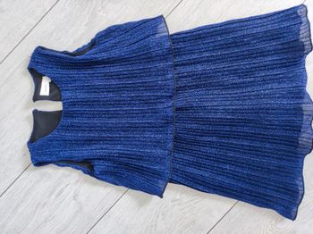 Robe bleue paillettes