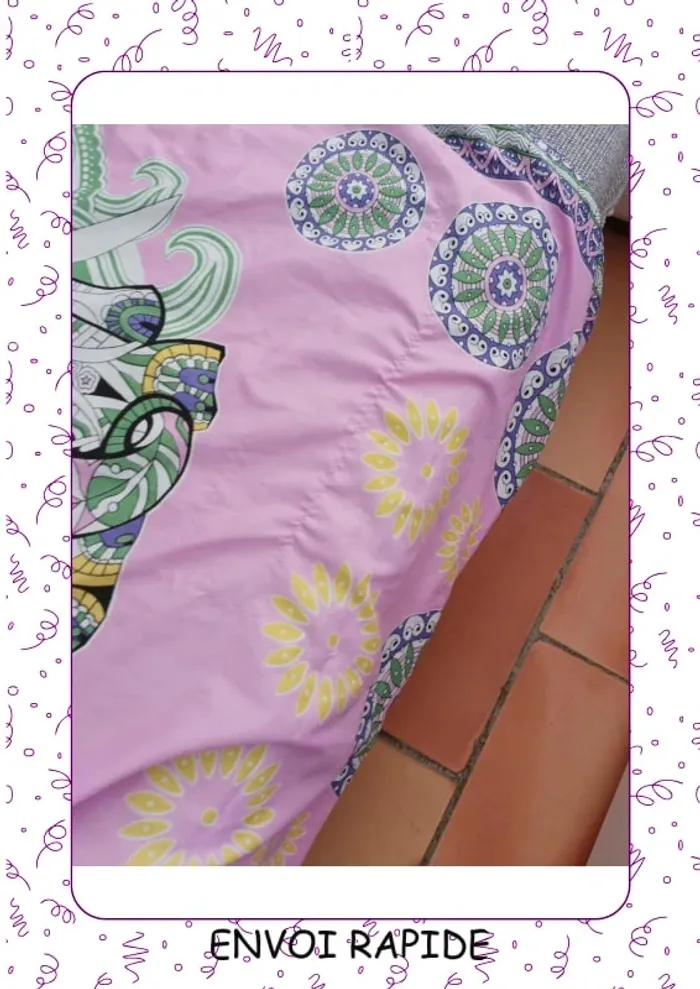 Serviette de plage en éponge et en satiné - photo numéro 3