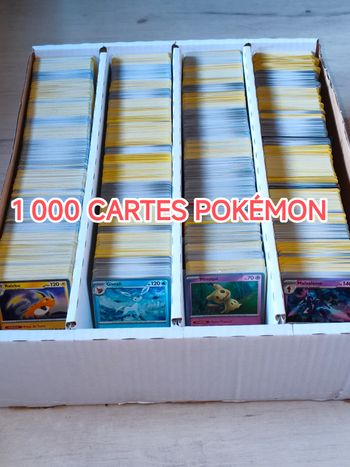 1000 cartes Pokémon 