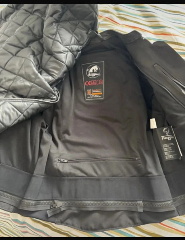 Blouson moto cuir furygan - photo numéro 7