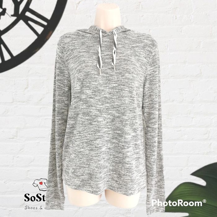 Sweat-shirt gris chiné à capuche Ardene Taille S/M