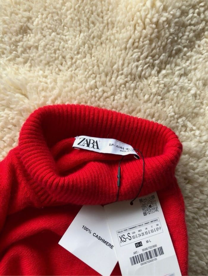 Pull rouge 100% cachemire - photo numéro 4