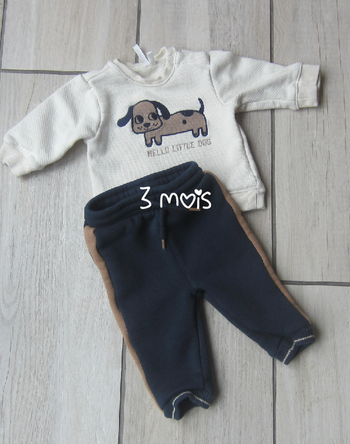 Ensemble sweat et pantalon 3 mois