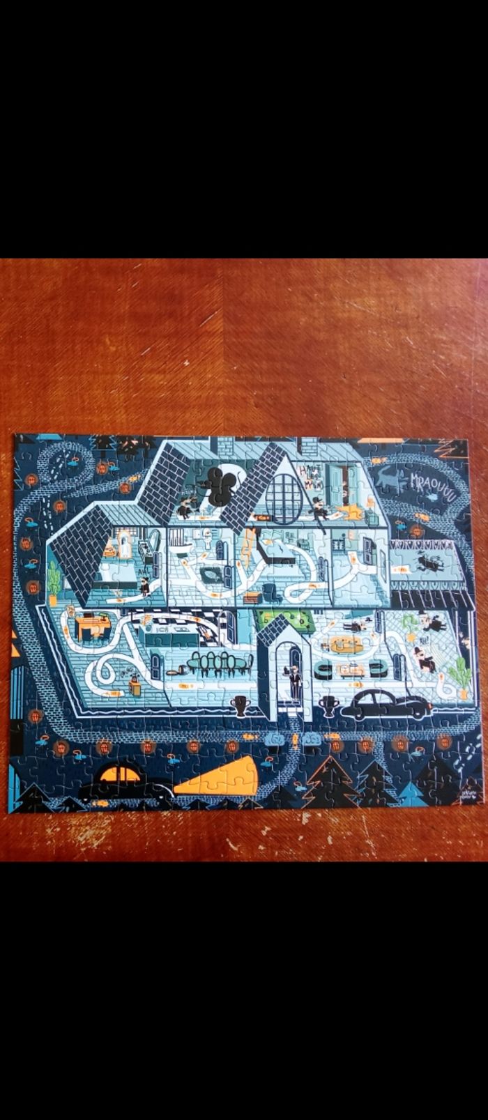 Puzzle 252 pièces "Menez l'enquête au fil des pièces" - photo numéro 2