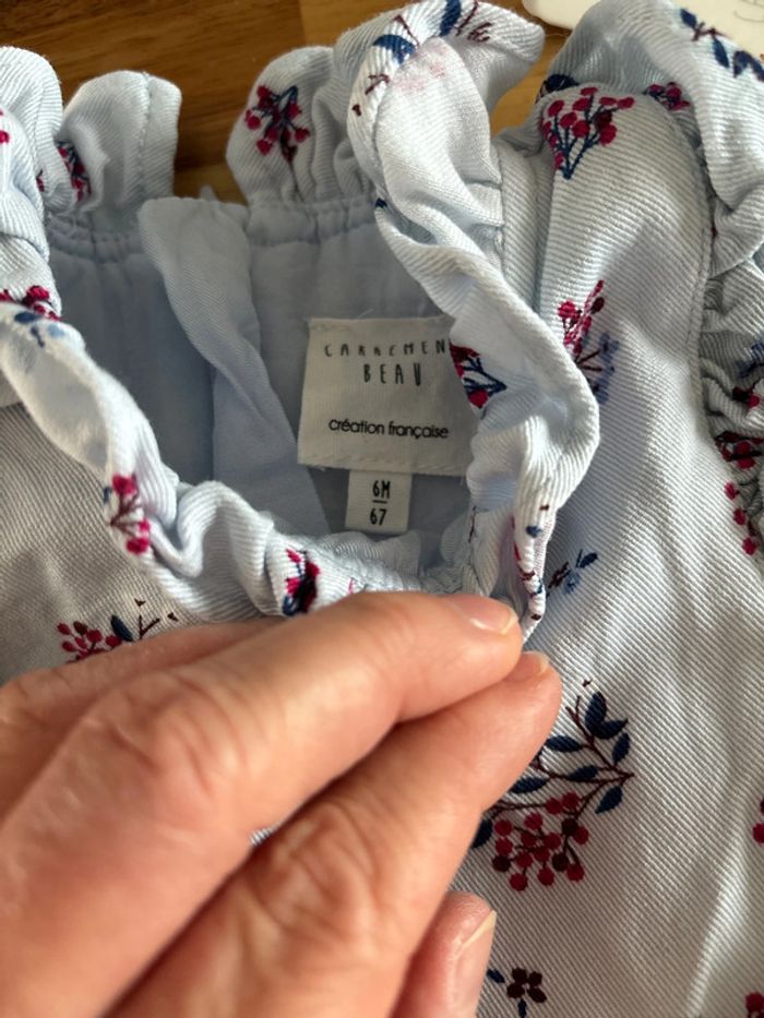 Robe bleue fleurie - photo numéro 2