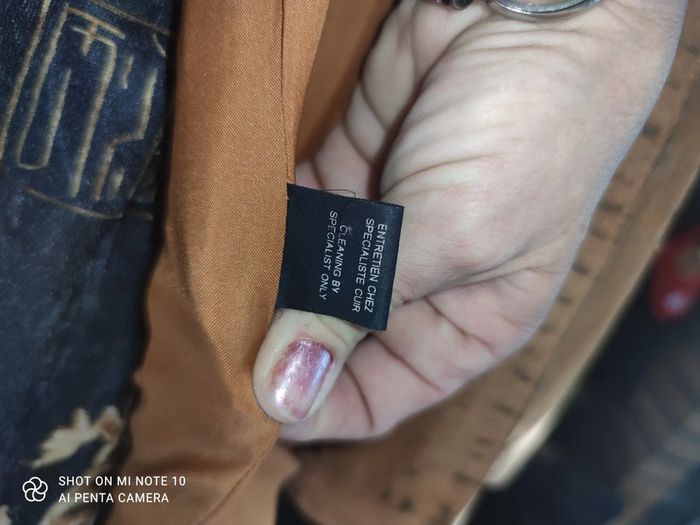 croute de cuir veste tendance indien - photo numéro 7