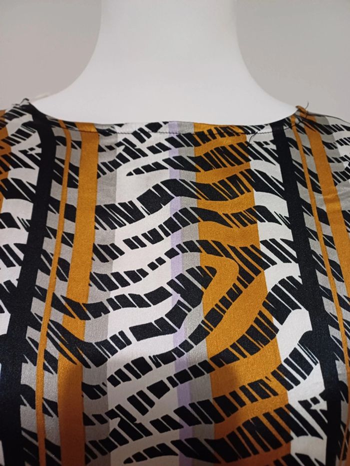 Robe satinée à motifs TQF Collection taille L 40 - photo numéro 3