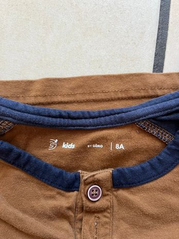 Teeshirt garçon manches longues 8 ans gemo 