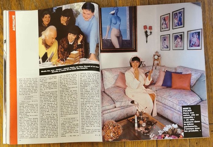Ancien magazine Madame figaro Mireille Mathieu 1985 N°12603 vintage - photo numéro 6