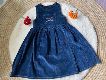 Vintage années 90 -  Robe velour