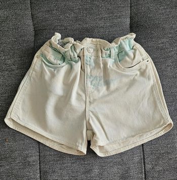 Short en sergé a taille plissé zara