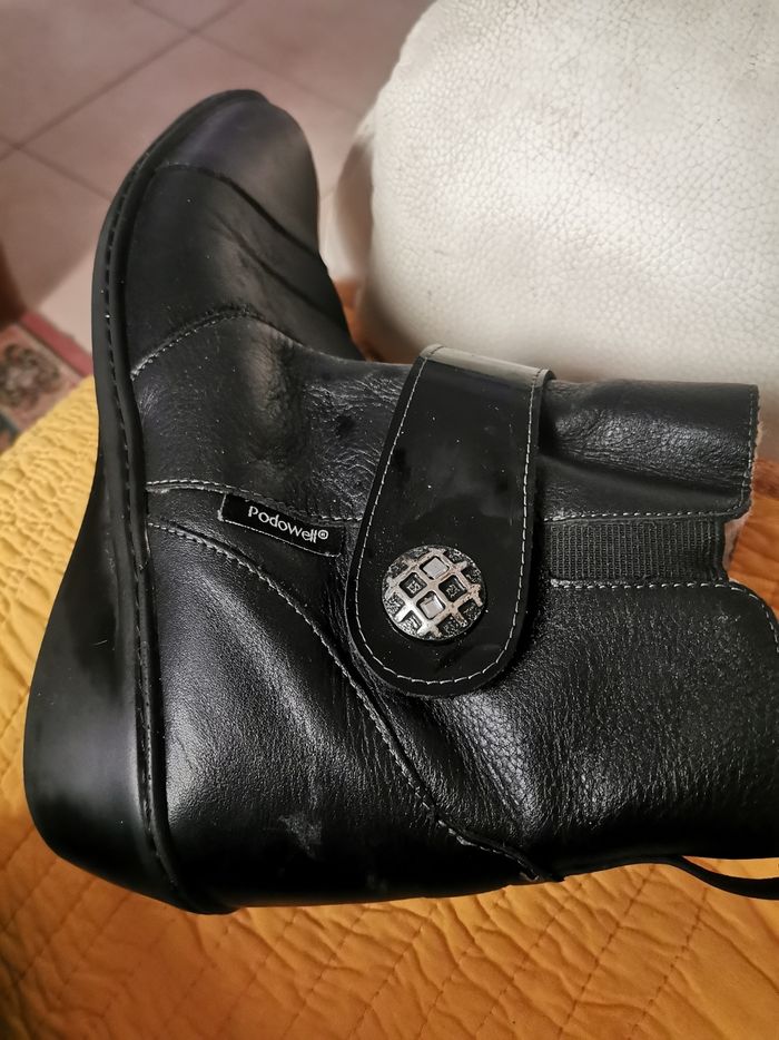 Belles bottines fourrées Podowell p 41 nickel - photo numéro 9