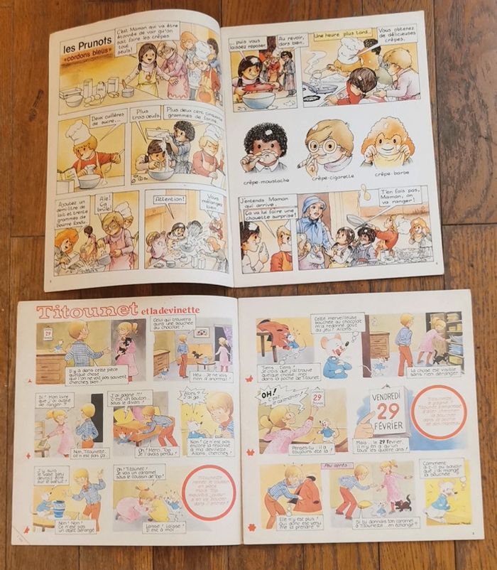 Lot 2 anciens magazines perlin et pinpin années 80 vintage - photo numéro 2