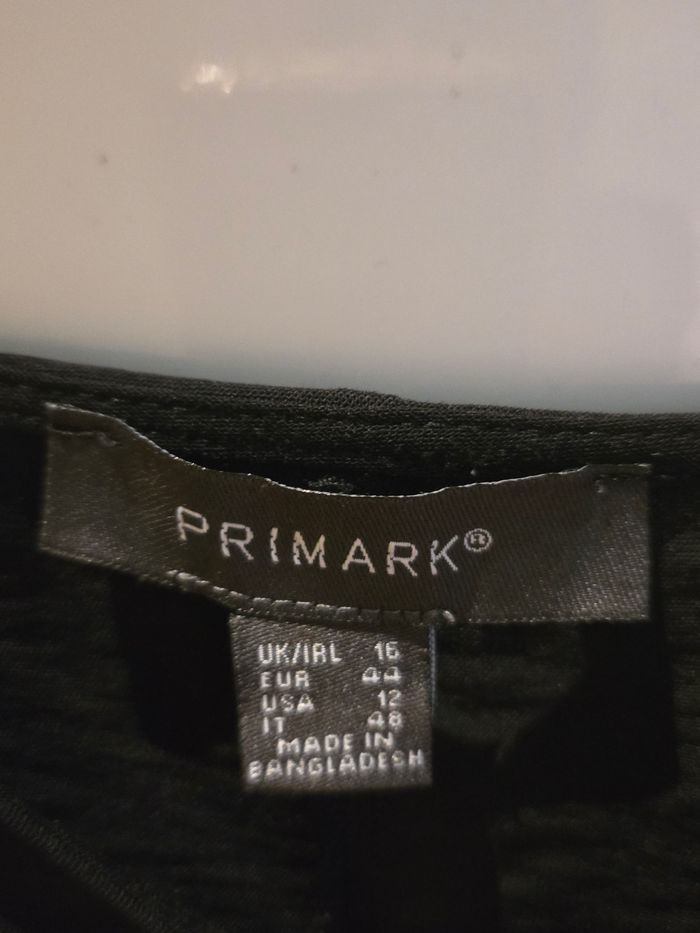 Blouse noire avec noeud T.44 Primark neuve - photo numéro 2