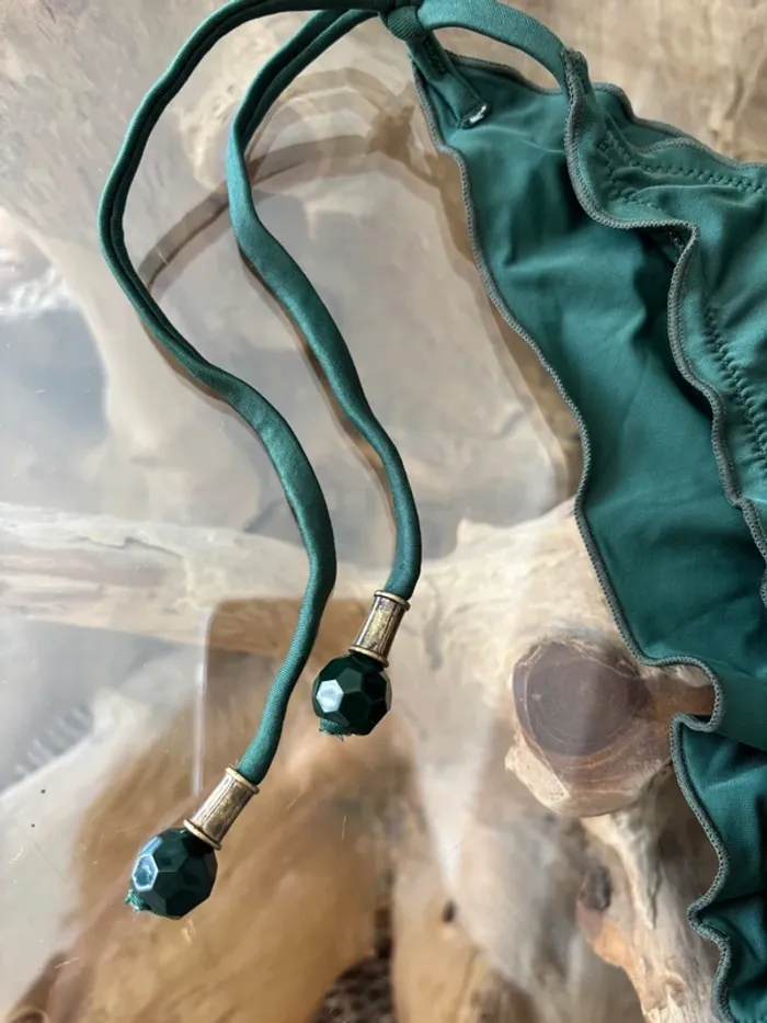 Bas de maillot de bain femme vert bijou Cia maritima - photo numéro 5