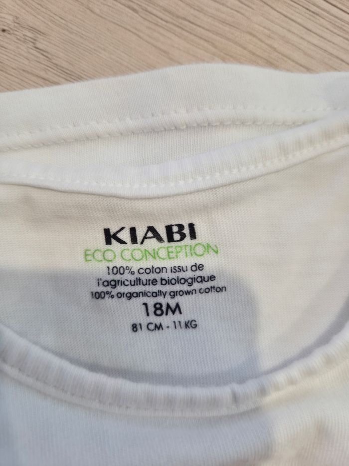 Tee-shirt blanc petit marin manches courtes, Kiabi, 18 mois - photo numéro 3